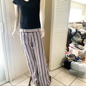 Nanette Lepore Stripped Bell pants 8